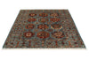 5x7 Light Blue and Multicolor Turkish Tribal Rug