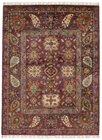 5x7 Purple and Multicolor Anatolian Traditional Rug