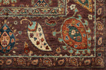 5x7 Purple and Multicolor Anatolian Traditional Rug