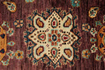 5x7 Purple and Multicolor Anatolian Traditional Rug