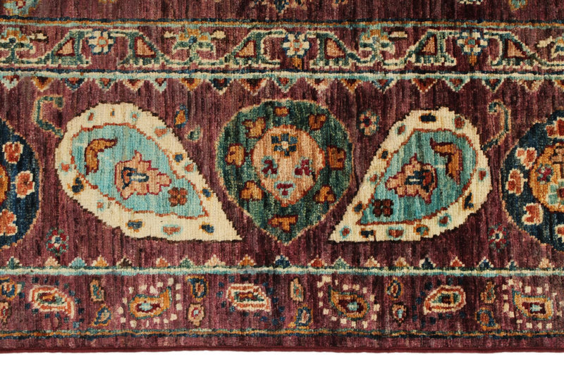 5x7 Purple and Multicolor Anatolian Traditional Rug