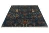 5x7 Navy and Multicolor Anatolian Traditional Rug