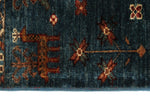 5x7 Navy and Multicolor Turkish Tribal Rug