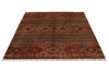 5x7 Multicolor and Multicolor Turkish Tribal Rug