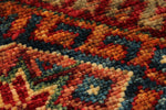 5x7 Multicolor and Multicolor Turkish Tribal Rug