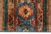 4x6 Brown and Multicolor Tribal Rug