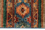 4x6 Brown and Multicolor Tribal Rug