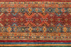 4x6 Brown and Multicolor Tribal Rug