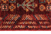 4x6 Burgundy and Multicolor Tribal Rug