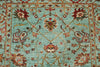 4x6 Turquoise and Multicolor Turkish Tribal Rug