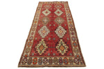 4x10 Red and Gold Turkish Tribal Runner