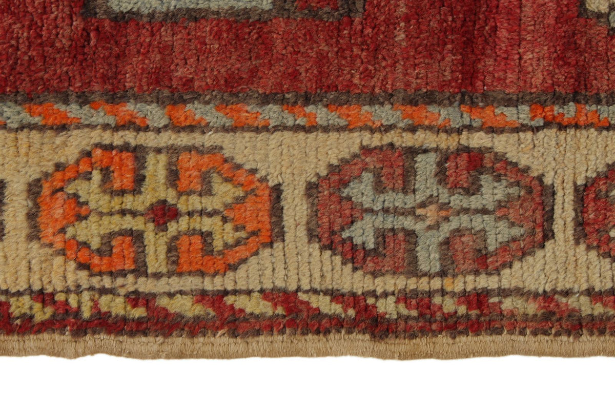 4x10 Red and Gold Turkish Tribal Runner