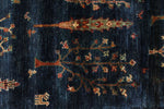 4x6 Navy and Multicolor Anatolian Traditional Rug