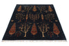 4x6 Navy and Multicolor Anatolian Traditional Rug