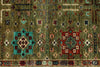 4x6 Light Green and Multicolor Anatolian Tribal Rug