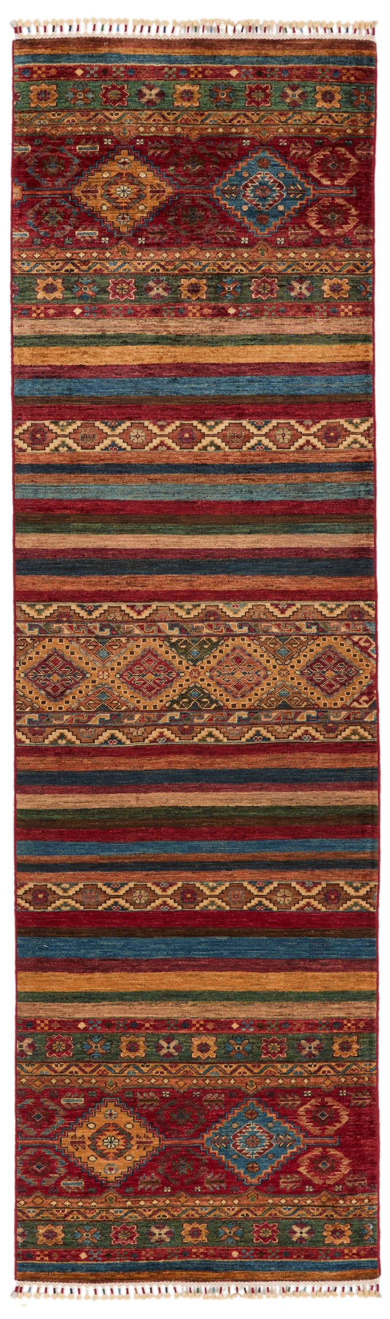 3x10 Brown and Multicolor Tribal Runner