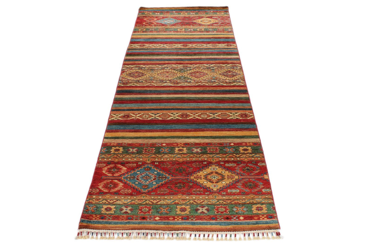 3x10 Brown and Multicolor Tribal Runner