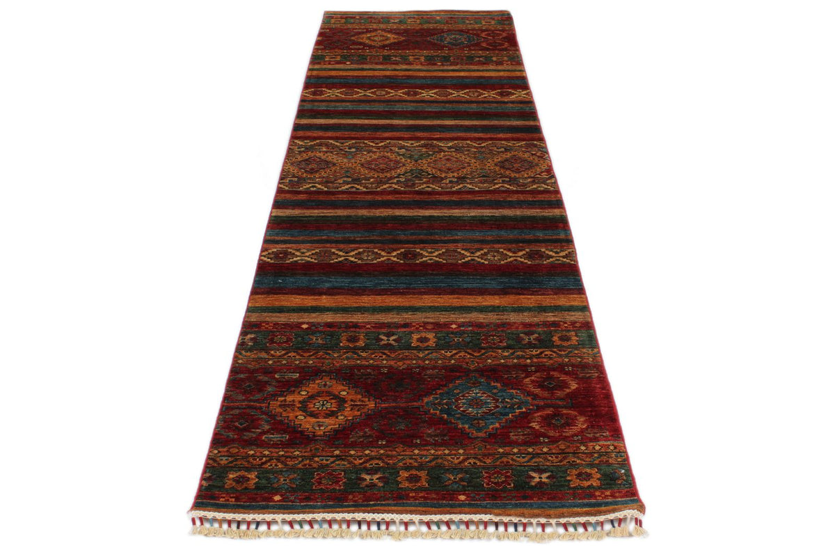 3x10 Brown and Multicolor Tribal Runner