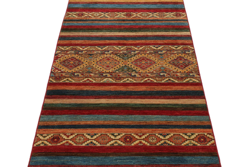 3x10 Brown and Multicolor Tribal Runner
