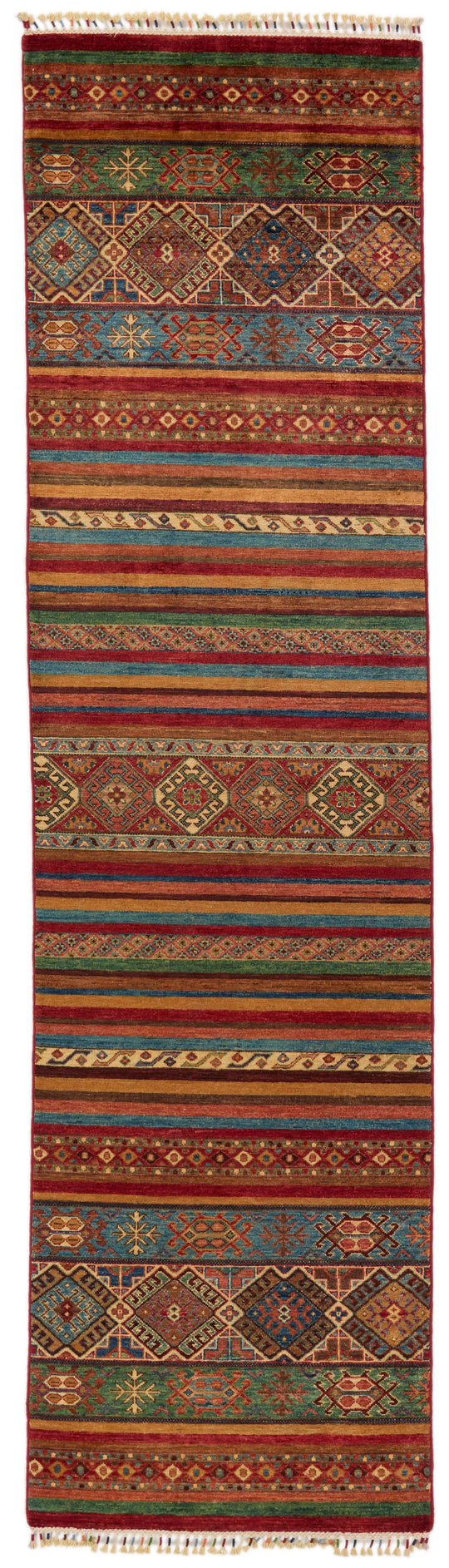 3x10 Brown and Multicolor Tribal Runner