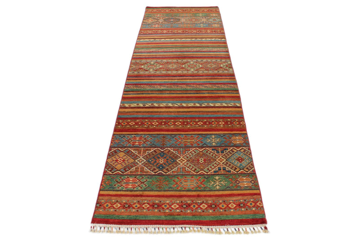 3x10 Brown and Multicolor Tribal Runner