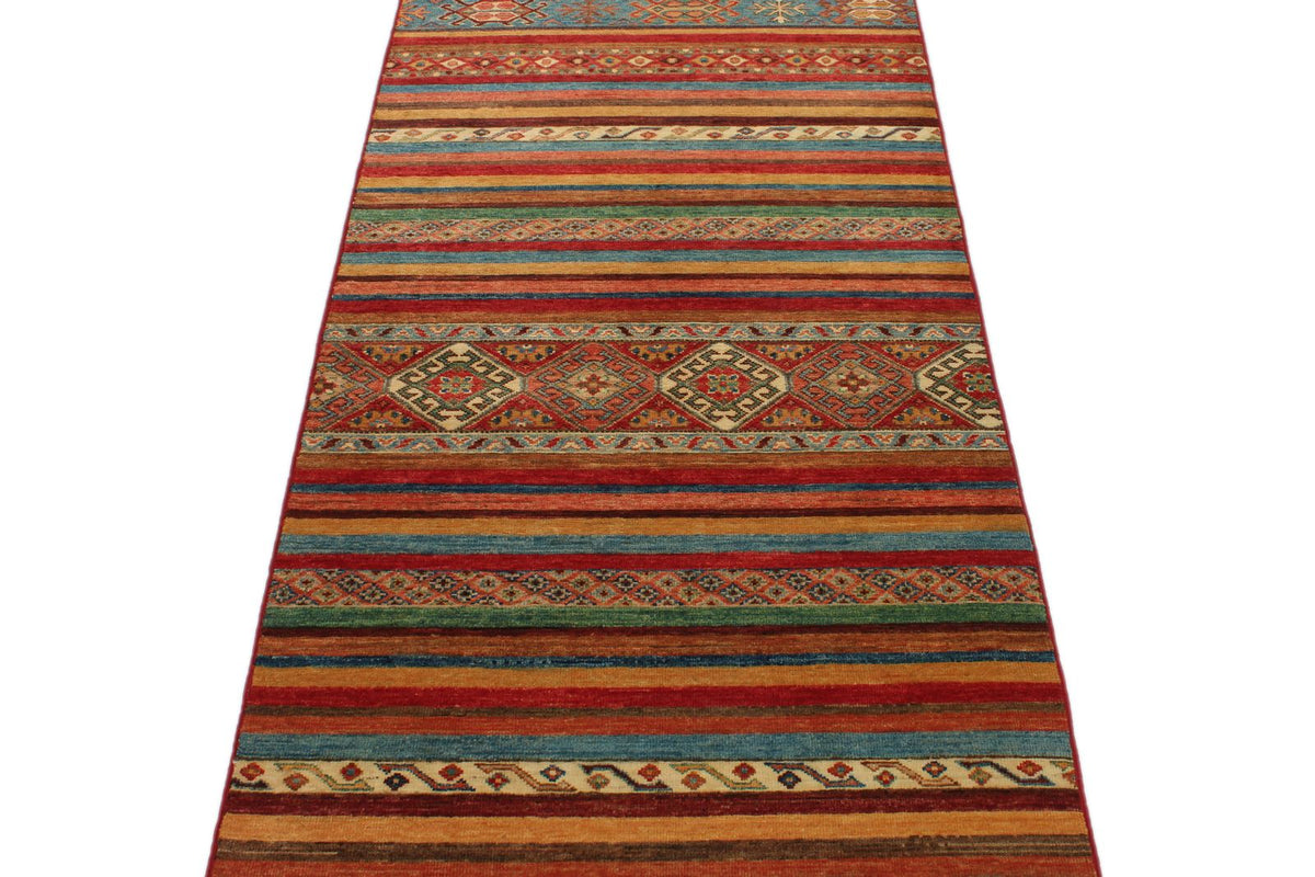 3x10 Brown and Multicolor Tribal Runner