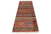 3x8 Brown and Multicolor Tribal Runner