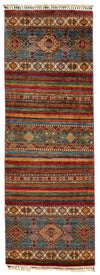2x7 Red and Multicolor Tribal Runner