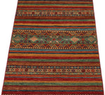2x7 Red and Multicolor Tribal Runner