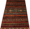 2x7 Red and Multicolor Tribal Runner
