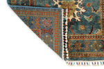 3x9 Blue and Multicolor Turkish Tribal Runner
