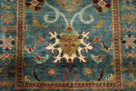 3x9 Blue and Multicolor Turkish Tribal Runner