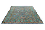 7x10 Blue and Turquoıse Turkish Tribal Rug