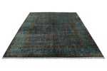 7x10 Blue and Turquoıse Turkish Tribal Rug