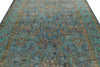 7x10 Blue and Turquoıse Turkish Tribal Rug