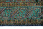 7x10 Blue and Turquoıse Turkish Tribal Rug