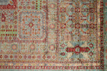 8x10 Multicolor and Red Turkish Tribal Rug