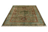 6x8 Camel and Light Green Turkish Tribal Rug