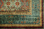 5x7 Multicolor and Turquoıse Turkish Tribal Rug