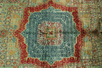 5x7 Multicolor and Turquoıse Turkish Tribal Rug