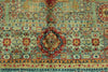 5x7 Multicolor and Turquoıse Turkish Tribal Rug