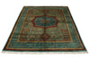 5x7 Multicolor and Turquoıse Turkish Tribal Rug