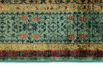 5x7 Multicolor and Turquoıse Turkish Tribal Rug