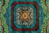 6x8 Green and Turquoıse Turkish Tribal Rug