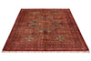 5x7 Burgundy and Multicolor Turkish Tribal Rug