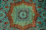 5x7 Blue and Turquoıse Turkish Tribal Rug
