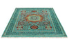 5x7 Blue and Turquoıse Turkish Tribal Rug