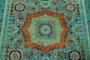 5x7 Blue and Turquoıse Turkish Tribal Rug