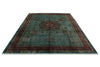 9x13 Turquoıse and Red Turkish Tribal Rug