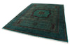 9x12 Green and Turquoıse Turkish Tribal Rug